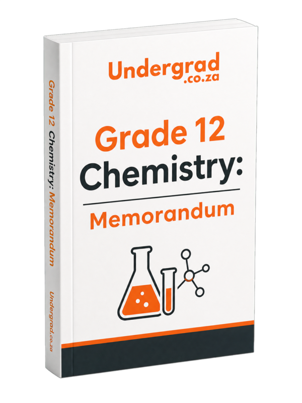 chemistry_memo_cover Chemistry Grade12 Memorandum