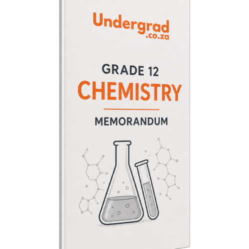 Chemistry Grade12 Memorandum